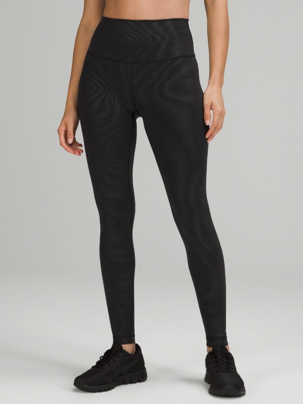 Lululemon Wunder Train High-Rise Tight 28" Foil Black | Size 6